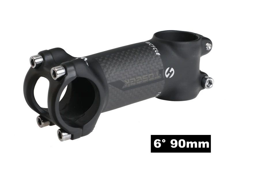 6 Degree 90mm TOSEEK велосипед стволовых 31,8 мм руль для велосипеда 60/70/80/90/100/110/120 мм Riser 6/17 градусов для горного велосипеда, руль для шоссейного велосипеда велосипед BMX велосипед MTB - Цвет: 6 Degree 90mm