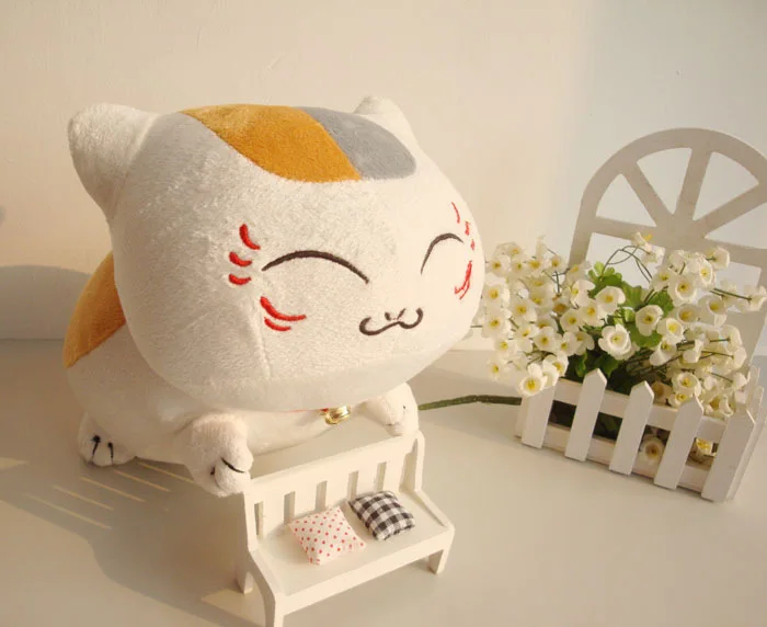 J.G Chen Бесплатная доставка 22 см милый Нацумэ Yuujinchou Nyanko Sensei Белый Кот плюшевые