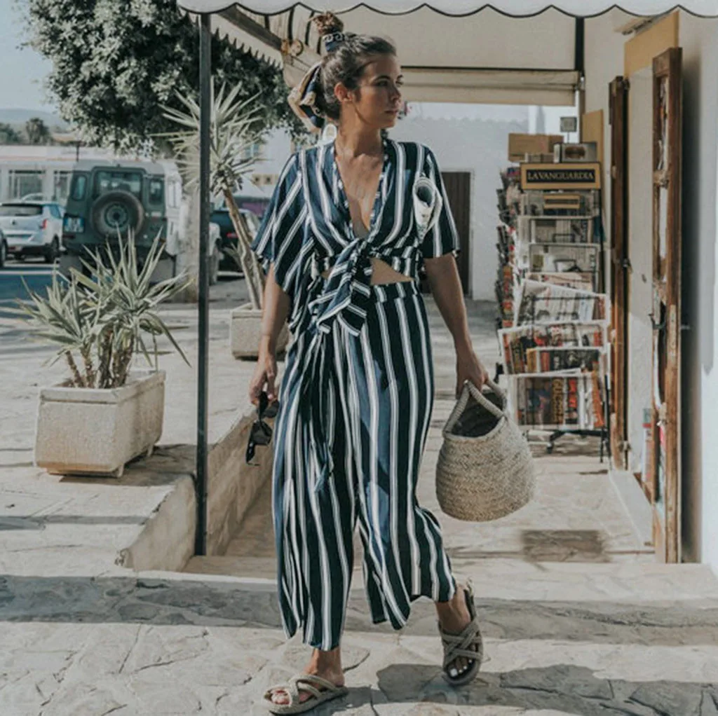 Женский комплект Летний Новый сексуальный топ на бретелях с топом + свободные