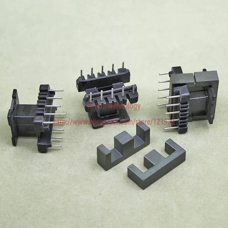 20 компл./лот EE25 PC40 ферритовый магнитный сердечник и 5 Pins + верхний вход Пластик