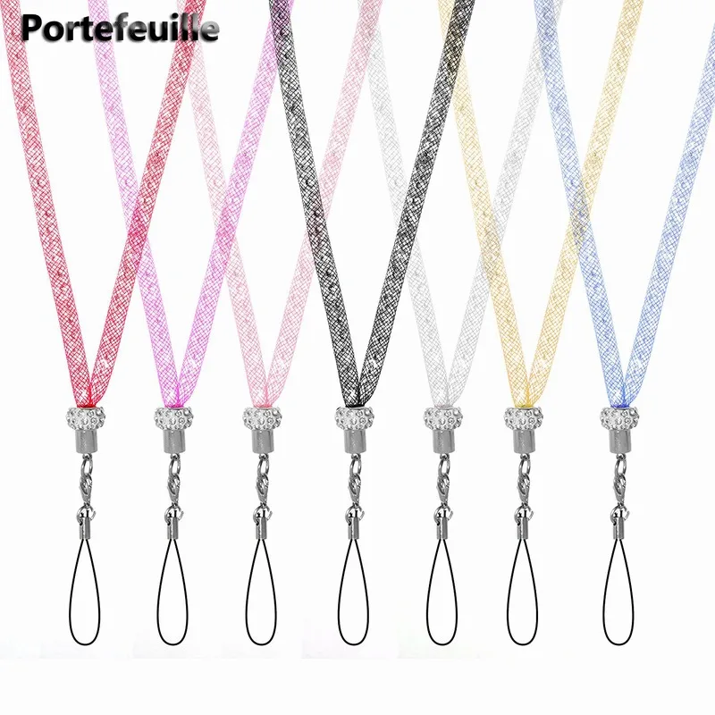 Ремешок на шею с кристаллами для iPhone 7 Plus 8 X SE|lanyard strap|neck straplanyard neck strap |