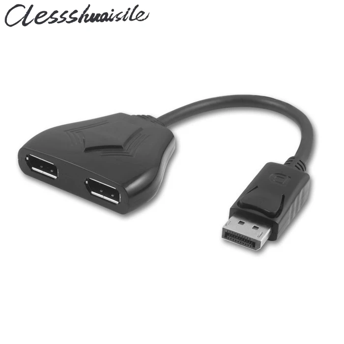 (100 шт./лот) Активный Displayport Мужской Двойной 2x Женский удлинитель адаптер