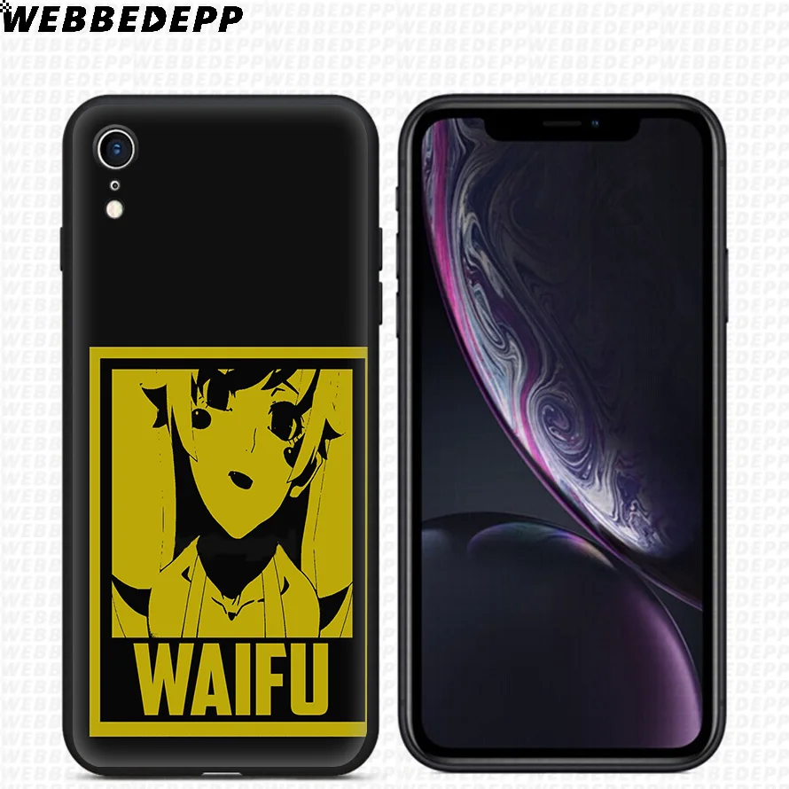 WEBBEDEPP Monogatari Waifu Girl Anime Soft Silicone Case for iPhone 11 Pro Xr Xs Max X or 10 8 7 6 6S Plus 5 5S SE |
