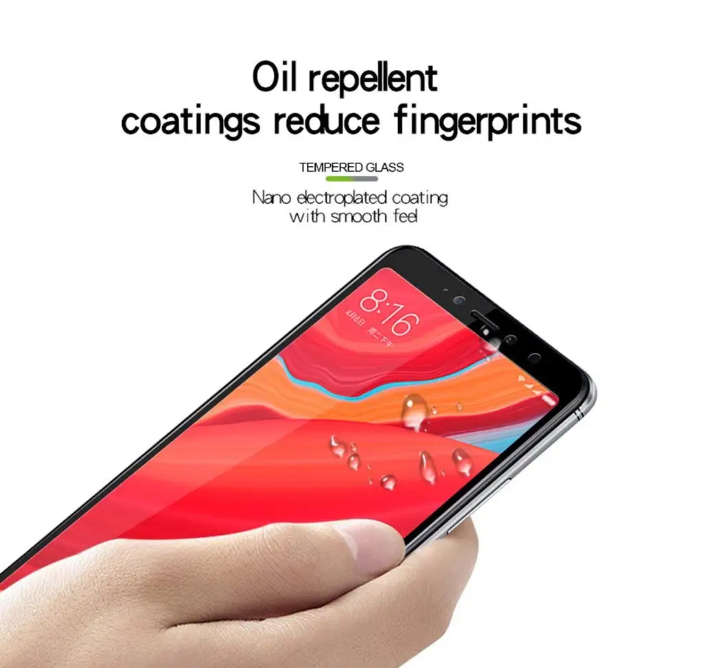 Full Cover Tempered Glass For Xiaomi Redmi S2 Screen Protector RedmiS2 Protective Film 9H S 2 Global Version | Мобильные телефоны и