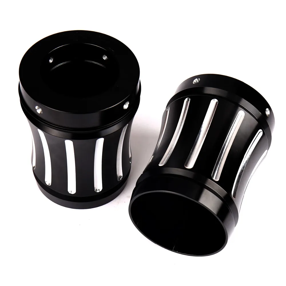 Edge Cut Exhaust Muffler Tips Fit For Harley Touring Rinehart Pipes 4&quot | &amp Systems(Motorcycle)