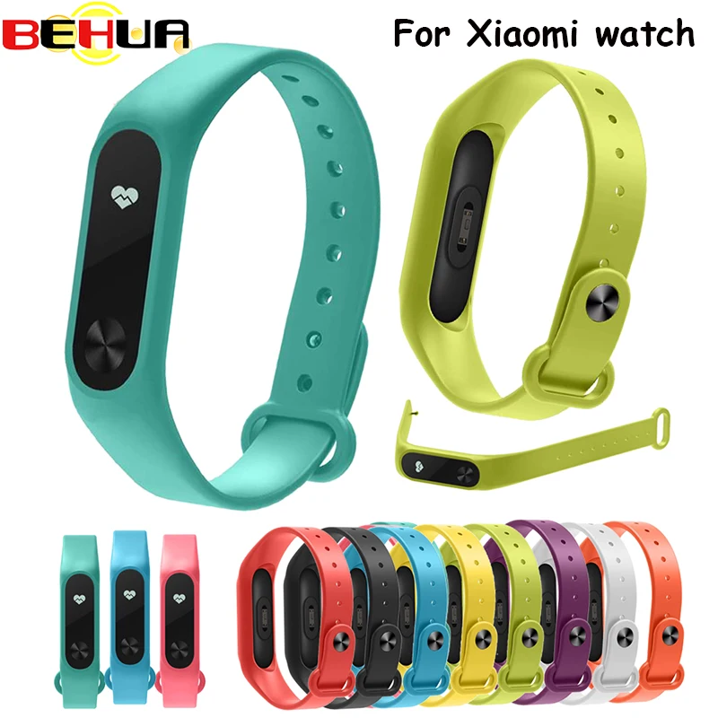 Ремешок сменный для xiaomi Mi band 2 браслет смарт часов 13 цветов с подсветкой