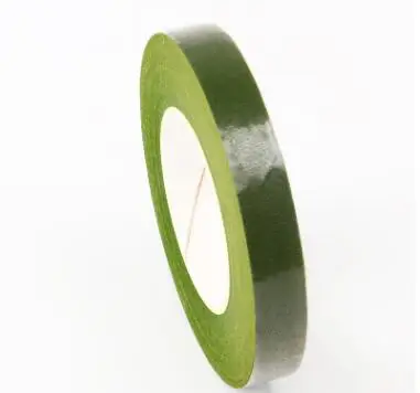 light green 30 ярдов 12 мм Цветочная лента самоклеящаяся бумажная лента для гирлянды венки DIY Ремесло Искусственные товары для цветов цветок декоративный - Цвет: light green