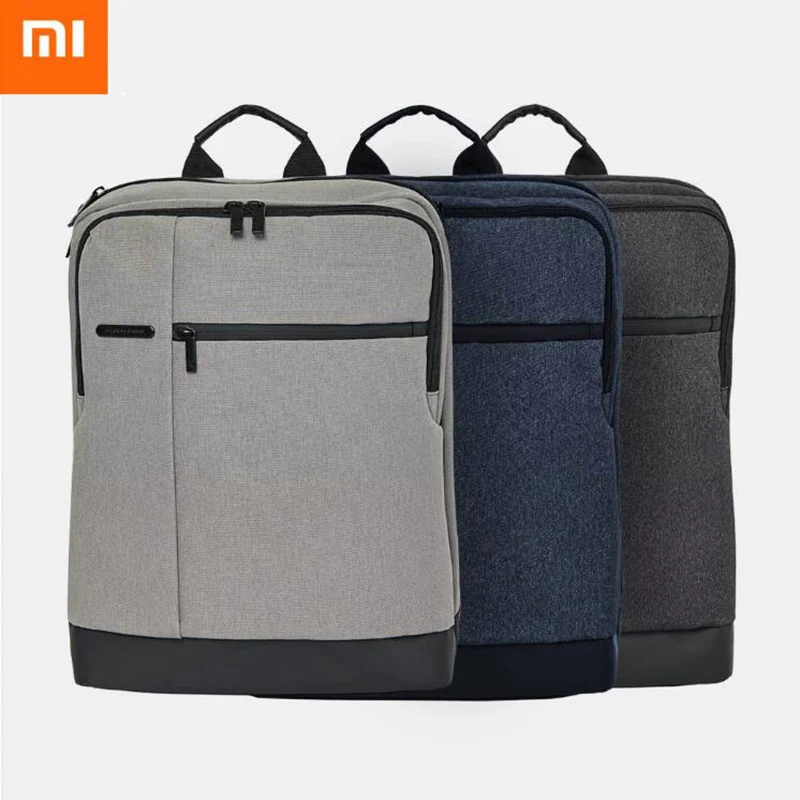 Xiaomi 90FUN классический деловой рюкзак для женщин и мужчин большой емкости компьютерный рюкзак сумка для студентов Mochila рюкзаки