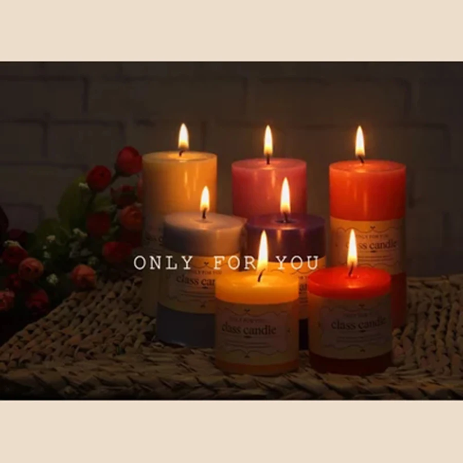 Европейские свечи восковые парафены романтические зеленые Буги Бланш чайные