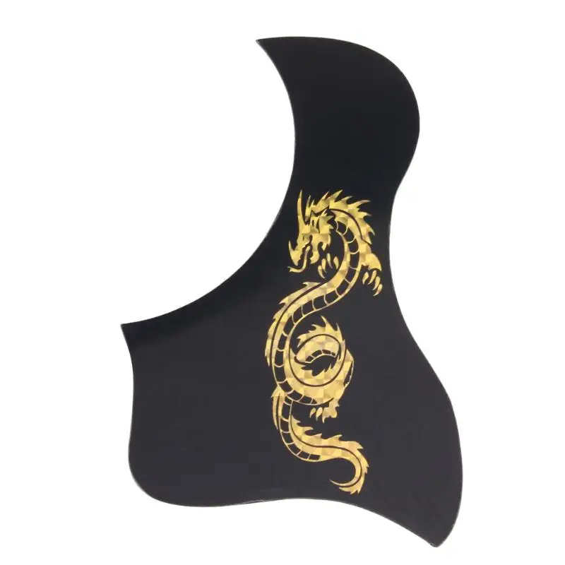 Gold Dragon Рисунок Феникса дракона Акустическая Гитара медиатор guard pick Guard стикер черный гитарный медиатор Защита от царапин пластина гитара Защитная Наклейка - Цвет: Gold Dragon