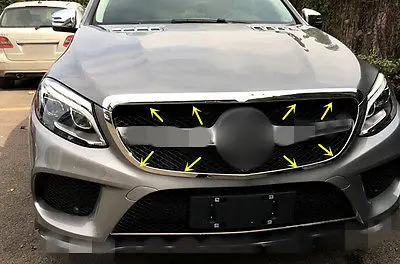

Хромированная передняя решетка радиатора для Benz GLE Coupe C292 2015 2016