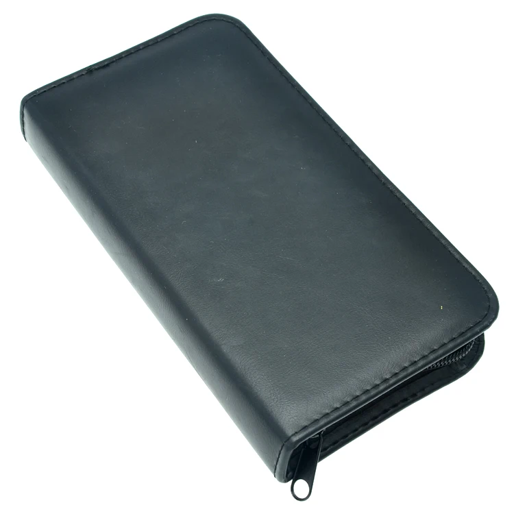 Черный кожаный чехол для ножниц салонные сумки парикмахеров держатель домашних