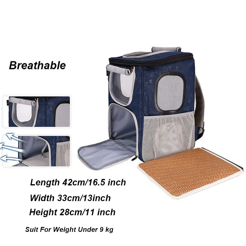 Портативная дышащая сетчатая сумка для кошек переноски дышащий сетчатый Рюкзак
