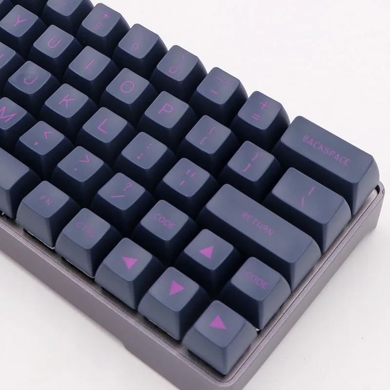 MAXKEY черный и фиолетовый 136 ключей SA профиль колпачки Набор для проводной USB механическая клавиатура Вишневый выключатель MX брелки