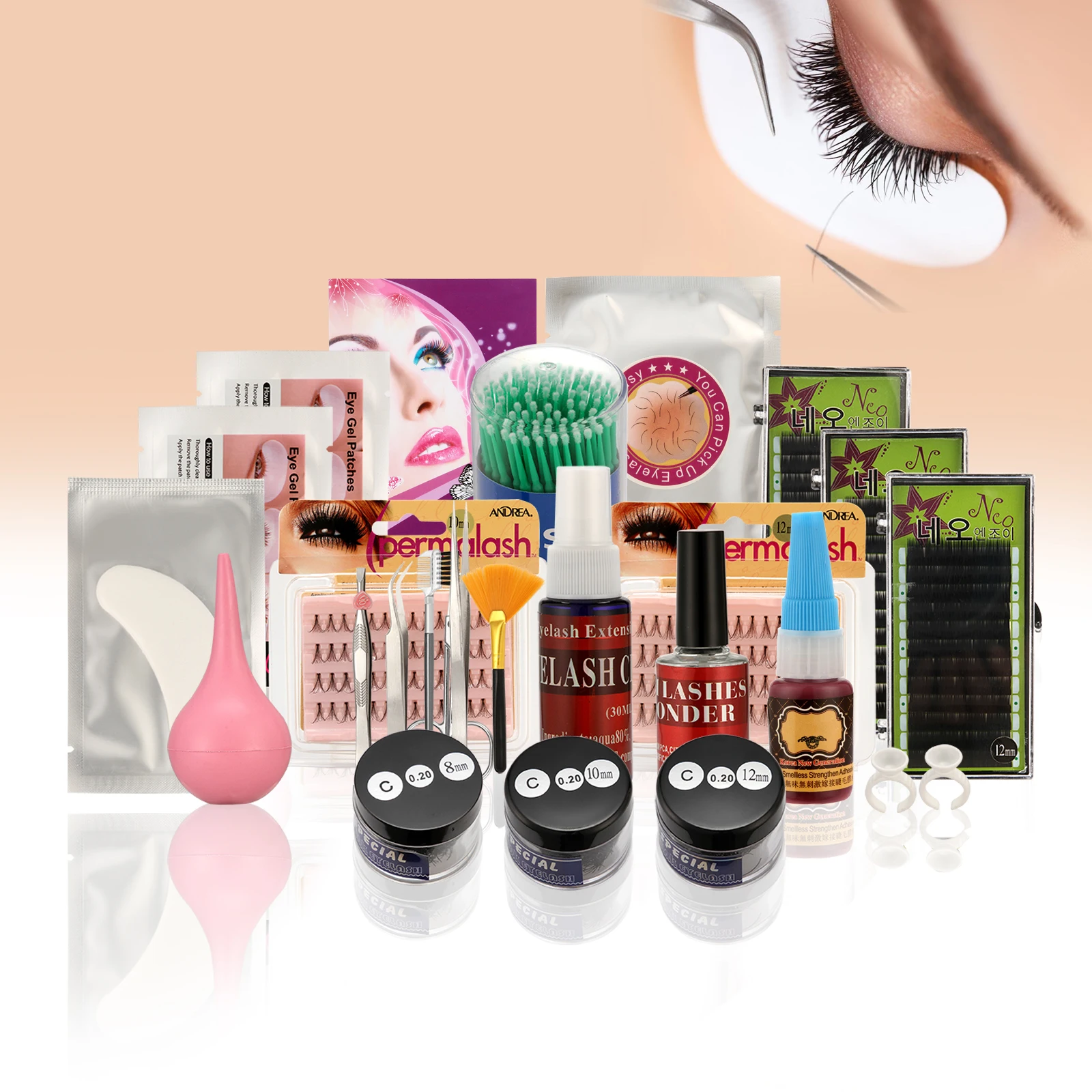 ANMAS RUCCI набор инструментов для наращивания ресниц Индивидуальные Накладные