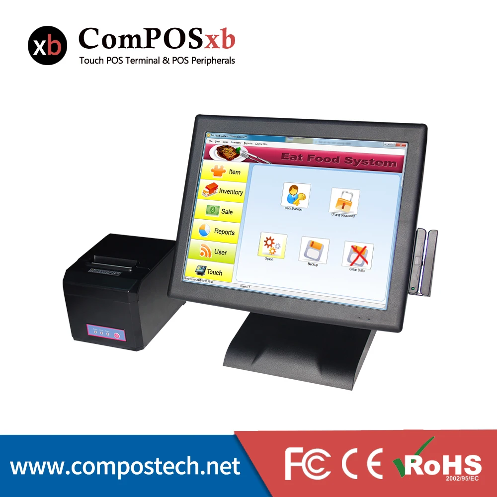 Бесплатная доставка 15 &quotPos терминал/Pos система/Epos все в одном Pos резистивный