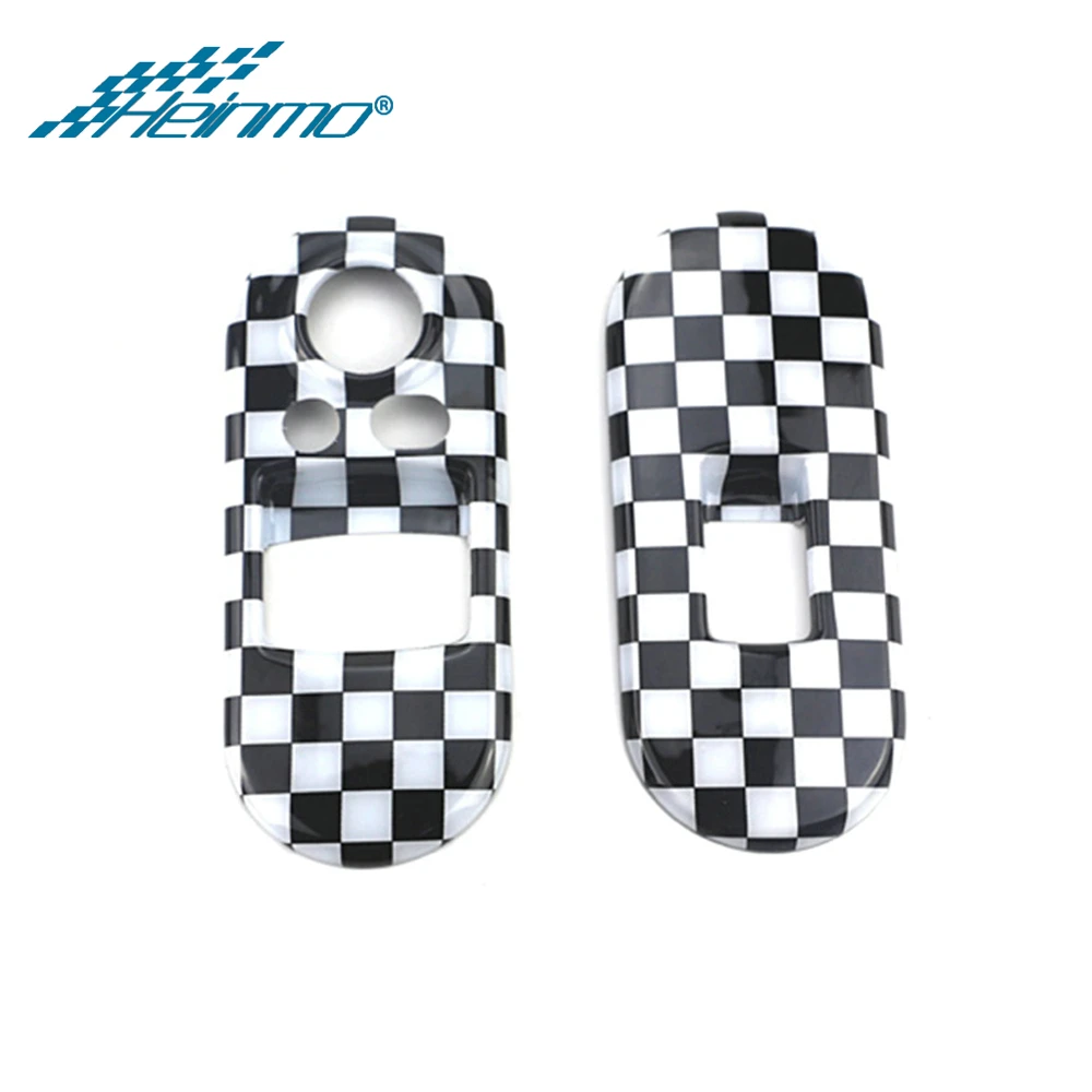 ForMINIone2PCS Check Для MINI Cooper F56 аксессуары стеклоподъемник переключатель панель декоративная крышка наклейка для MINI One автомобильный Стайлинг для MINI F56 - Название цвета: ForMINIone2PCS Check