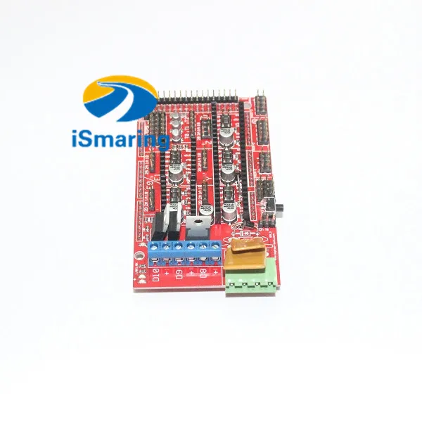 Официальный iSmaring 3d Принтер Комплект для Arduino Mega 2560 R3+ RAMPS 1,4 контроллер+ lcd 12864+ 6 концевой выключатель Опора+ 5 A4988