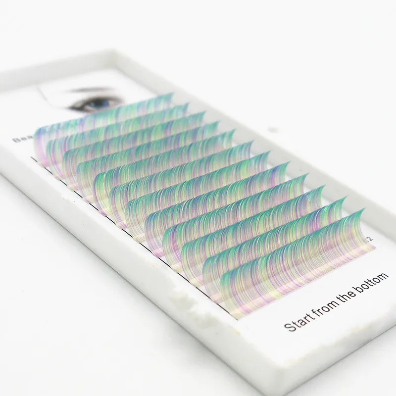 Новинка C/D0.07/0.1mm8/15 мм накладные ресницы королевский фиолетовый/зеленый/красный/синий ресницы Индивидуальный Цвет ресницы накладные ресницы