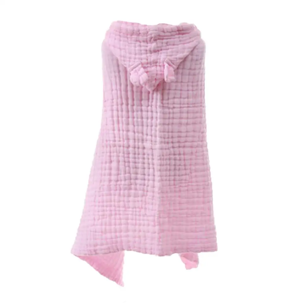 

Cotton Gauze Sixlayer bathrobe cloak baby children hooded bath towel Wrap Ultra Soft Strong Water with button Bathrobes fun