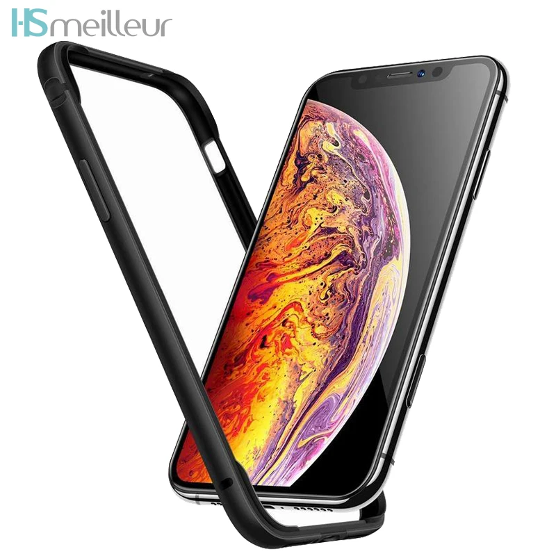 Hsmeilleur бампер чехол для Apple iPhone 7 Plus XS Max XR X 10 8 iPhonex ультра тонкий алюминиевый ТПУ