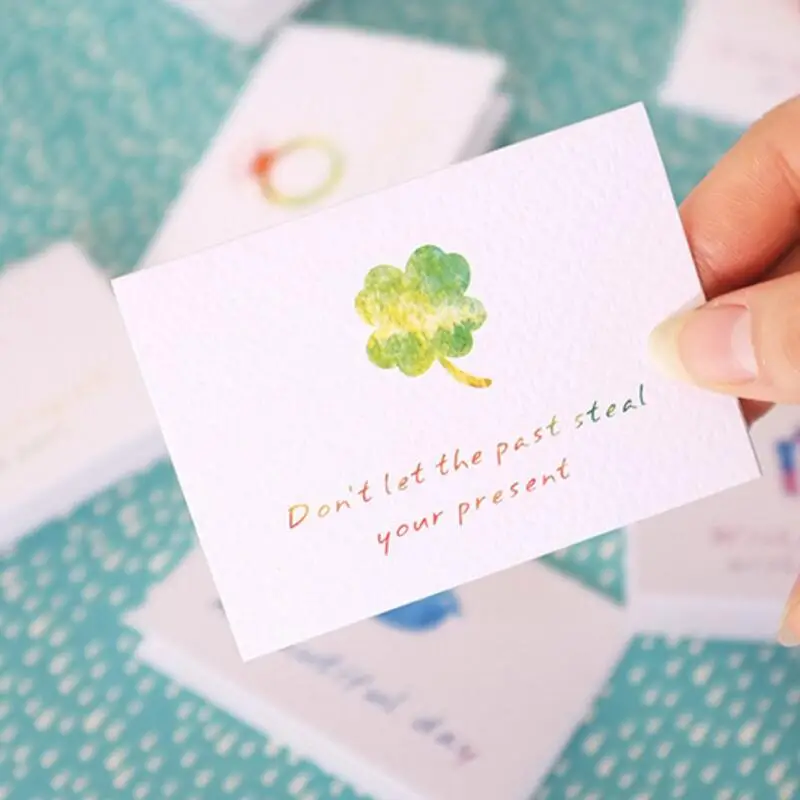 

30pcs/lot Exquisite Cute Colorful Mini Birthday Greeting Card Kids Christmas Back To School Cards