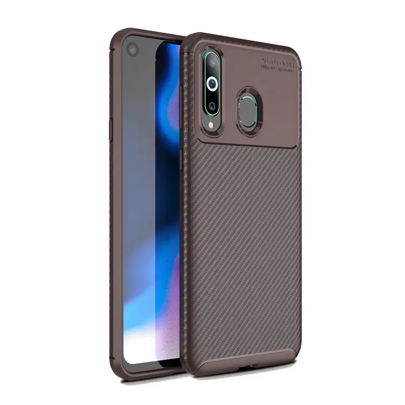 Роскошный противоударный чехол из углеродного волокна для телефона Samsung Galaxy A8S