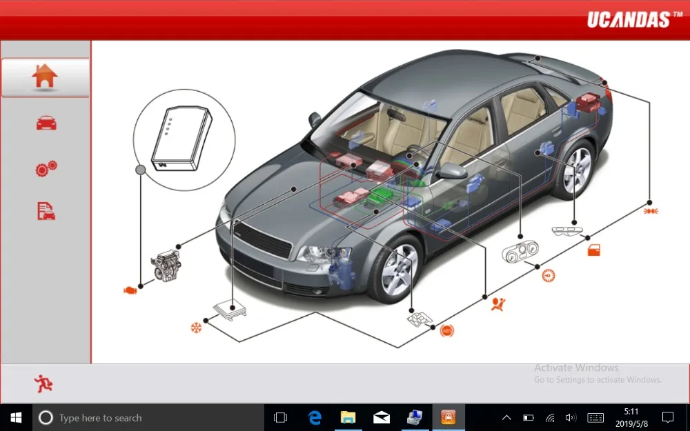 UCANDAS VDM wifi OBD2 Автомобильный сканер V4.5 полная система авто диагностический инструмент OBDII Автомобильный сканер UCANDAS VDM полная система OBD2 Au