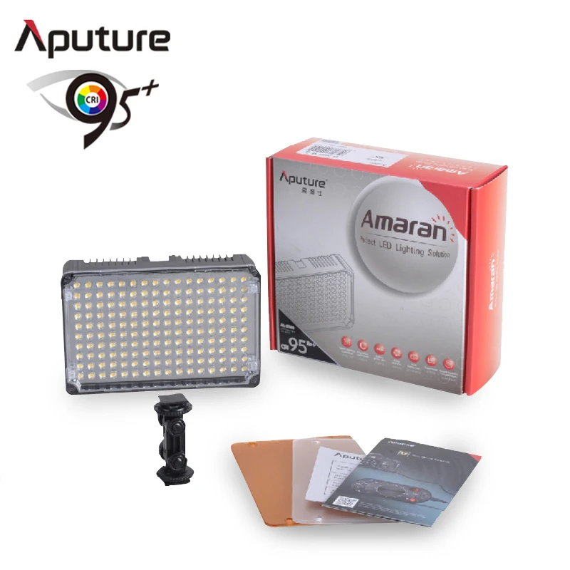 Светодиодный прожектор Aputure для камеры лампа с CRI 95 + фотостудии светодиодный AL