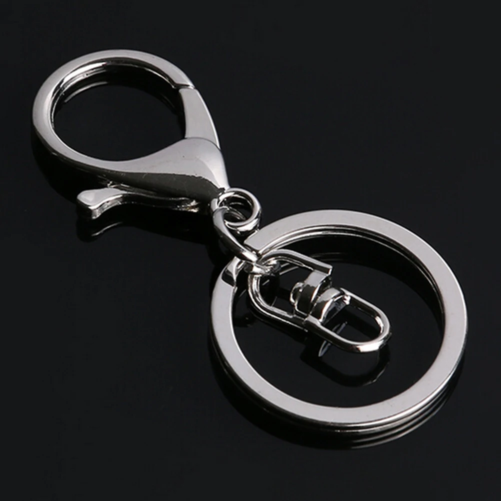 1 шт. круглый брелок для ключей золотого и серебряного цветов|Детали аксессуары