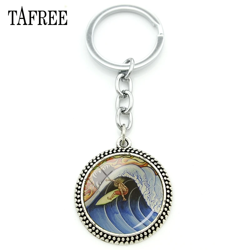 TAFREE простое легкое летнее побережье Surf Спортивная брелок закат кулон для
