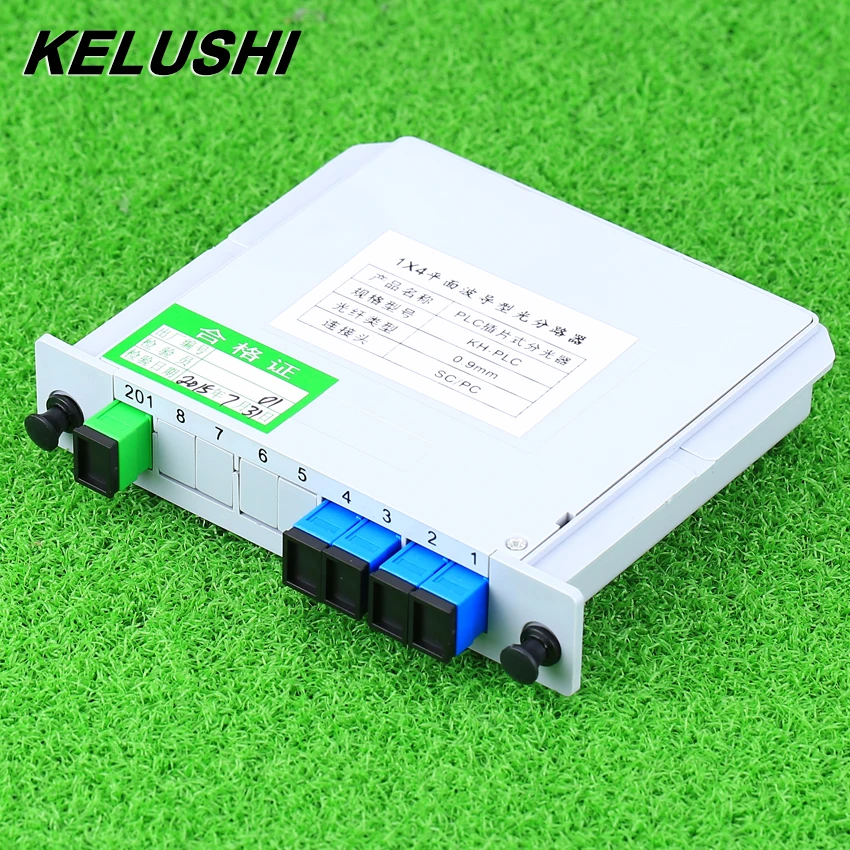 Волоконно оптический сплиттер KELUSHI SC/UPC 1x4|fiber optic splitter|sc connectorsplitter box |