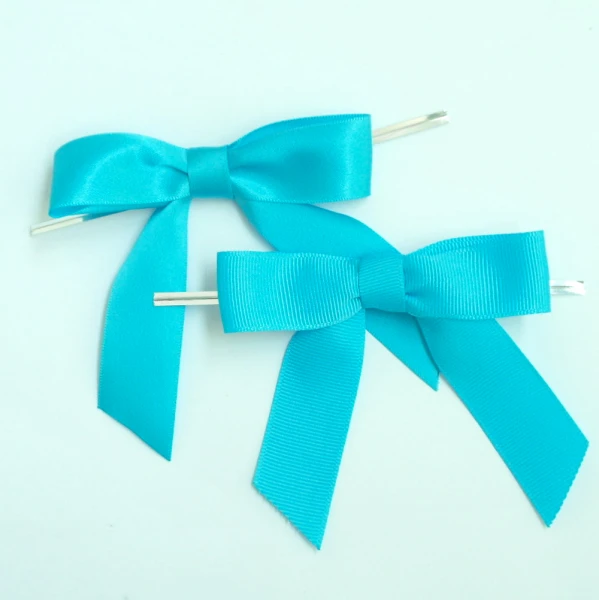 Бесплатная доставка 1200 шт 3 5 &quotБирюзовый Буле полиэстер сатин и Grosgrain лента