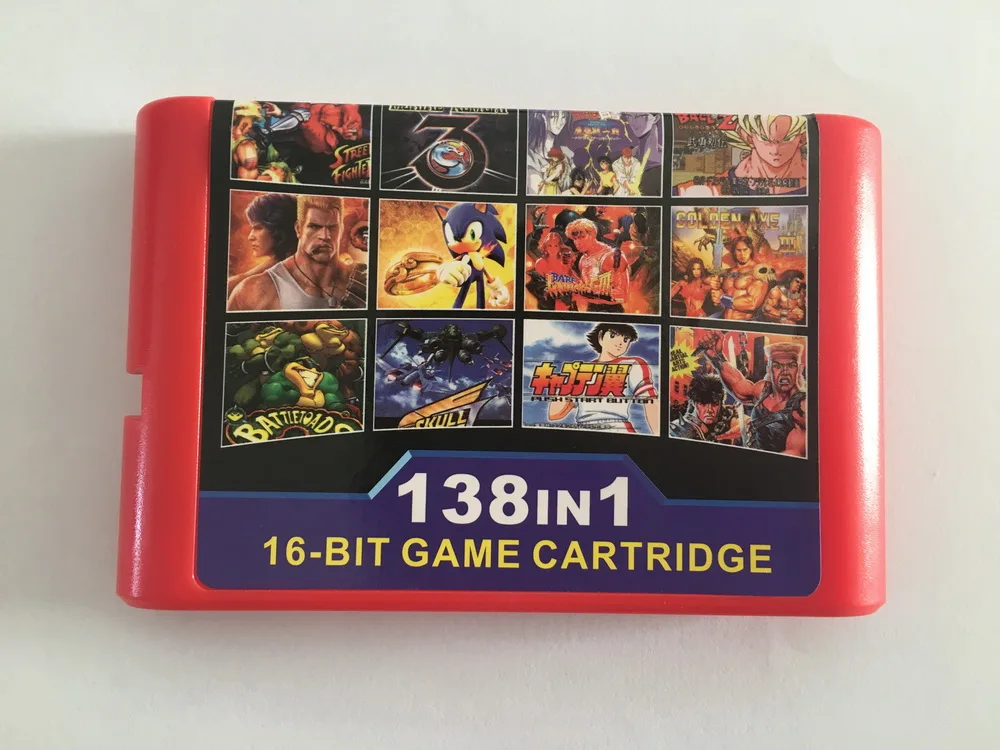 SEGA игры 138 в 1 игровой картридж 16 бит карточная игра для Сега Мега Драйв 2 Genesiss