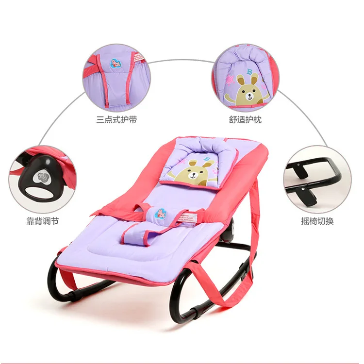 저렴한 아기 흔들 의자 안락 의자 진정 의자 아기 요람 음악 진동 아기 매직 휴대용 접이식
