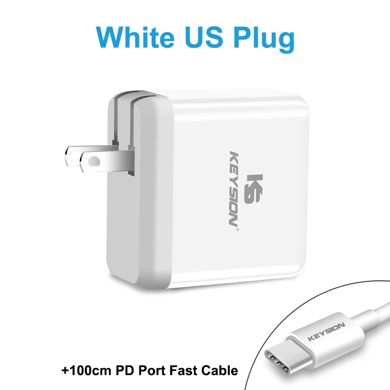 White US Plug KEYSION 36 Вт USB C PD быстрое зарядное устройство для iPhone 11 Pro XR XS Max Быстрая зарядка 3,0 настенное USB зарядное устройство адаптер для samsung Xiaomi redmi - Тип штекера: White US Plug