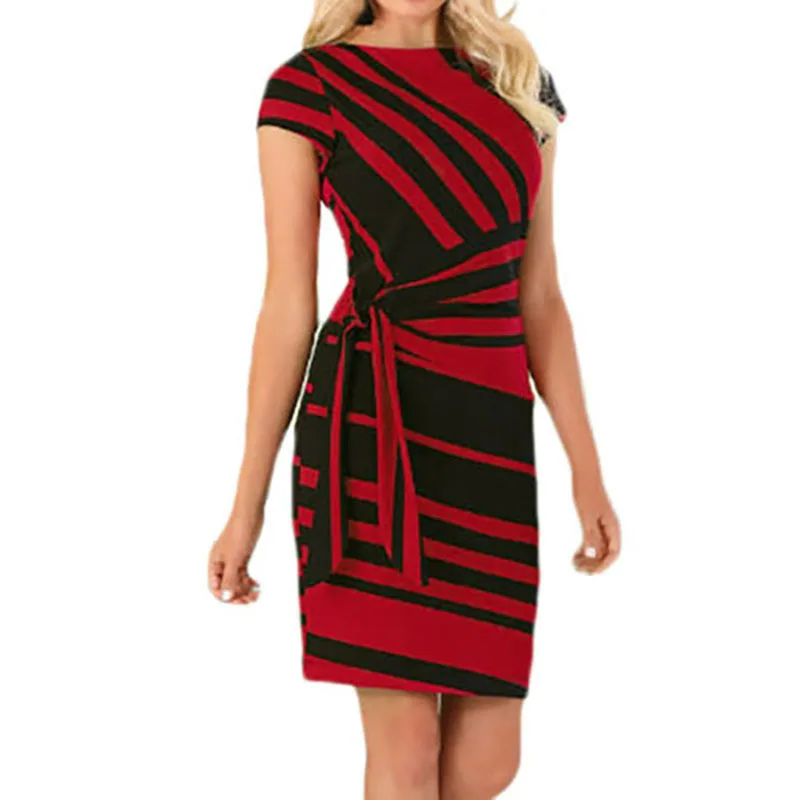 Женское платье женское деловое летнее с принтом повседневное модное элегантное