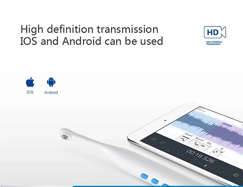 HD 5.0MP Водонепроницаемый эндоскоп камера Wifi подключение внутриоральная стоматологическая камера наблюдения за полостью рта бороскоп камера для домашнего использования
