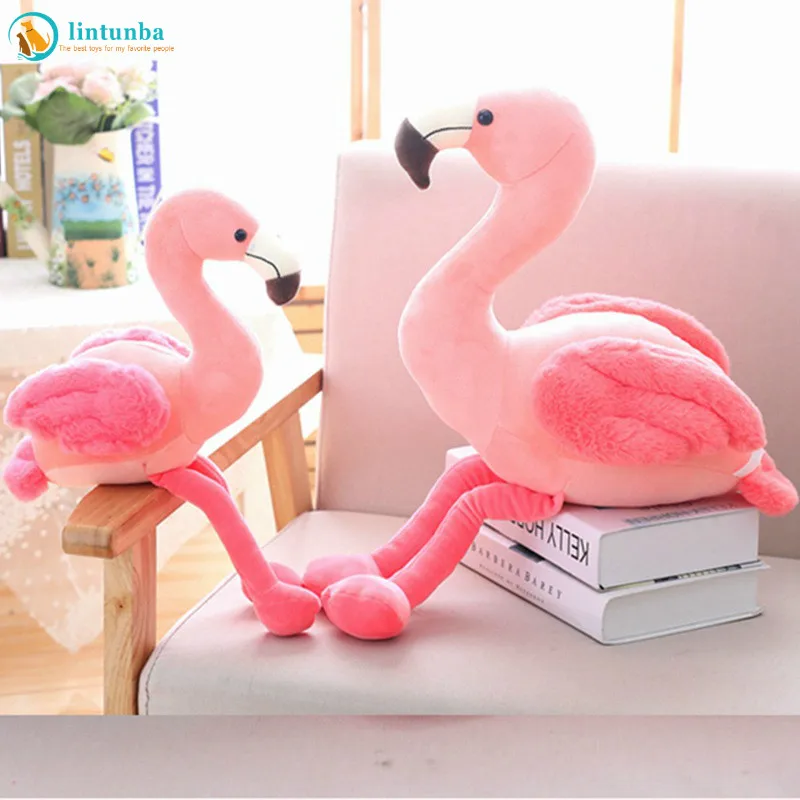 Фламинго набитое животное птица плюшевая игрушка кукла птица супер мягкая детская игрушка вечерние украшения на день рождения подарок