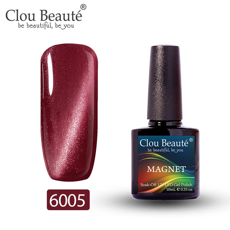 Clou Beaute Гель-лак «кошачий глаз» дизайн ногтей 10 мл Полупостоянный УФ светодиодный лак гель Дизайн ногтей замочить от покраски УФ гель лак для ногтей - Цвет: 6005