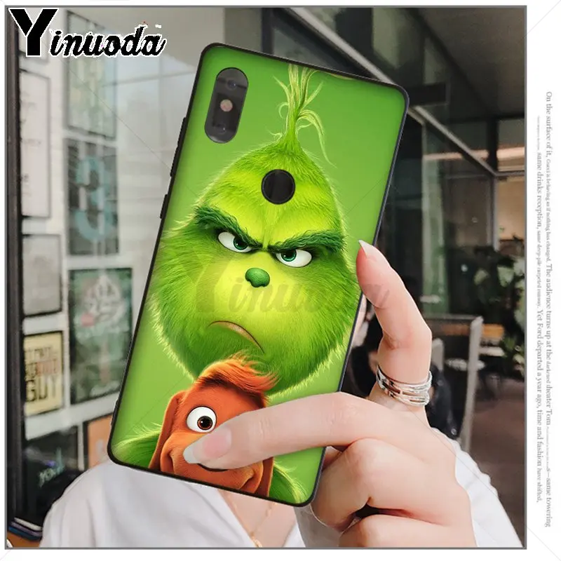 A5 Yinuoda как зеленый ofMonster Grinch палантин чехол для телефона с рождественским рисунком для Xiao mi Red mi 5 5Plus Note4 4X Note5 6A mi 6 mi x2 mi x2S - Цвет: A5