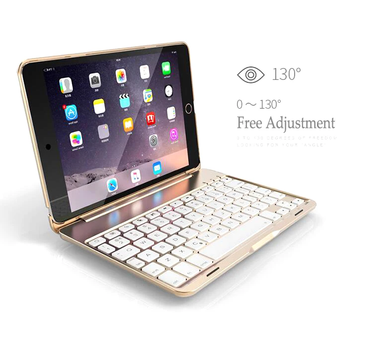 Клавиатура для iPad, A1893, цветная подсветка, беспроводная, Bluetooth клавиатура, чехол, для iPad 9,7, алюминиевый сплав, Fundas