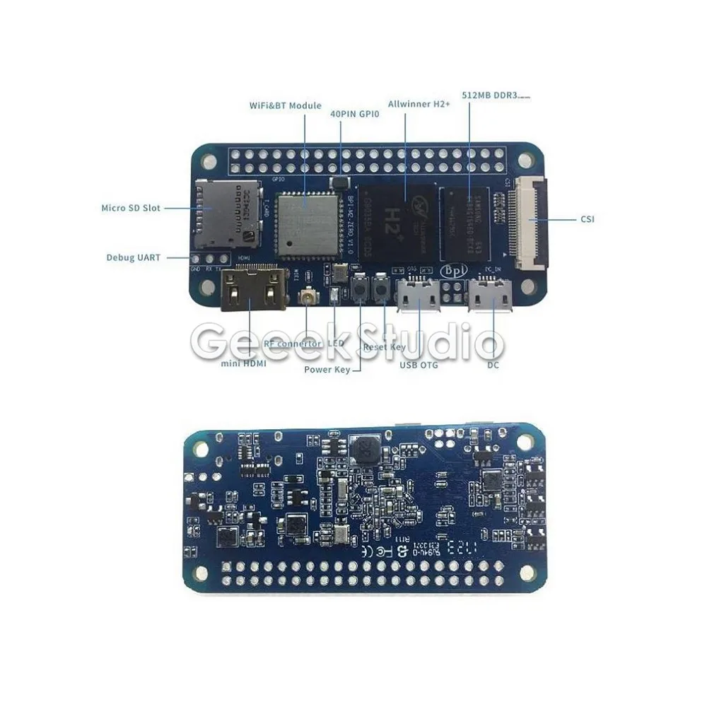 Четырехъядерный процессор Banana Pi одноплатный компьютер с нулевым ядром и