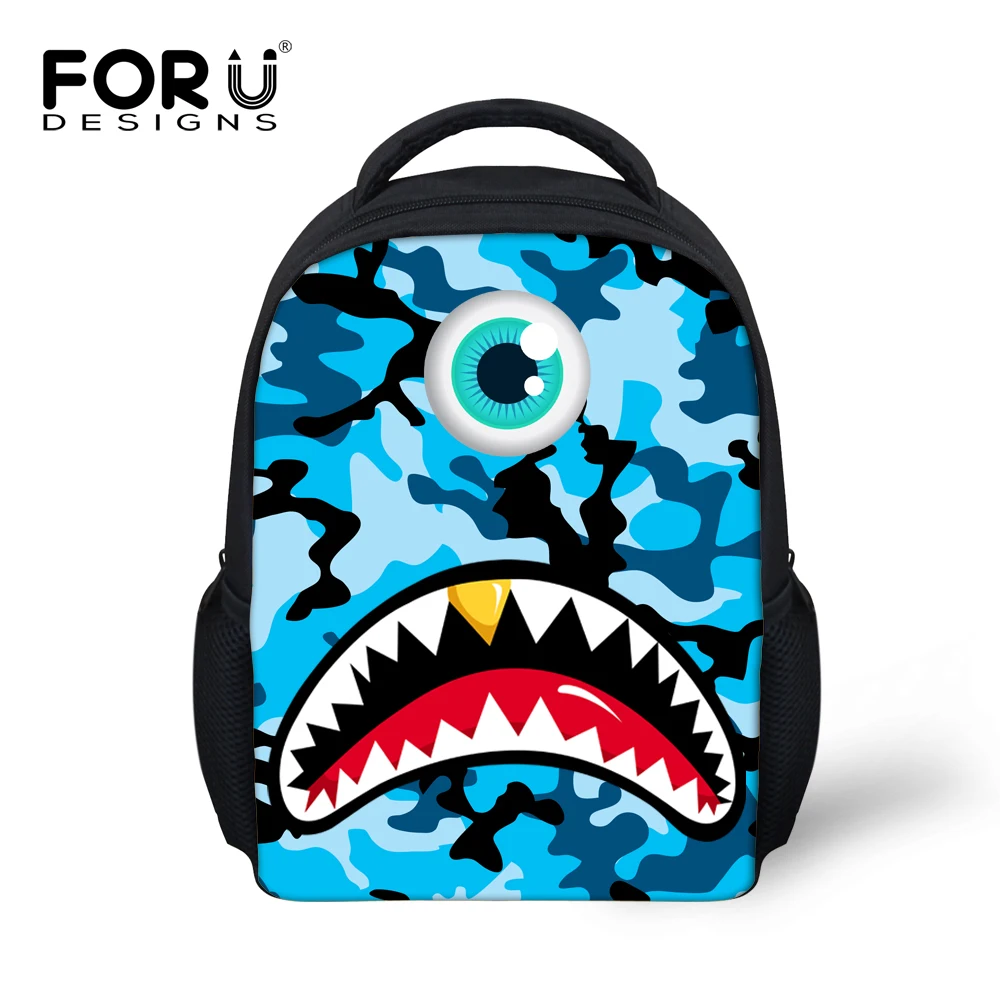 Школьные ранцы FORUDESIGNS для детей Детские с 3D зубами акулы рюкзаки детского