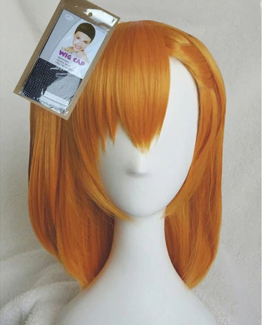 Honoka Косака парики LoveLive! Love Live термостойкие синтетические волосы клип конский хвост косплей парик+ парик колпачок+ желтый бант - Цвет: Only Wig and Cap
