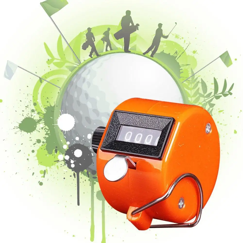 Ручной счетчик счетчика металла 4 значный номер гольфа ручные счетчики нажатие