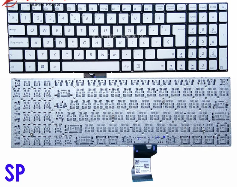 RED Новая клавиатура для ASUS N501 UX52V UX52 ux522a UX52VS UX501 Испанский/Венгерский/арабский/Италия/русский/Таиланд/США/Корейский/GR/NE/BUL - Цвет: RED