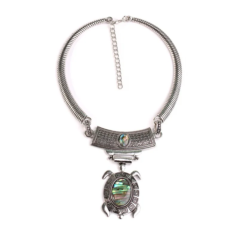 Ручной работы в стиле Бохо модные черепаха для долголетия воротник ожерелье