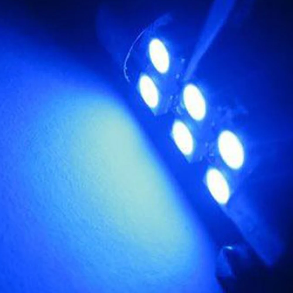 YSY 100X автомобильный светильник C5W 6 SMD светодиодный 10 шт. 31 мм 36 39 41 белый 3528 1210 6SMD LED