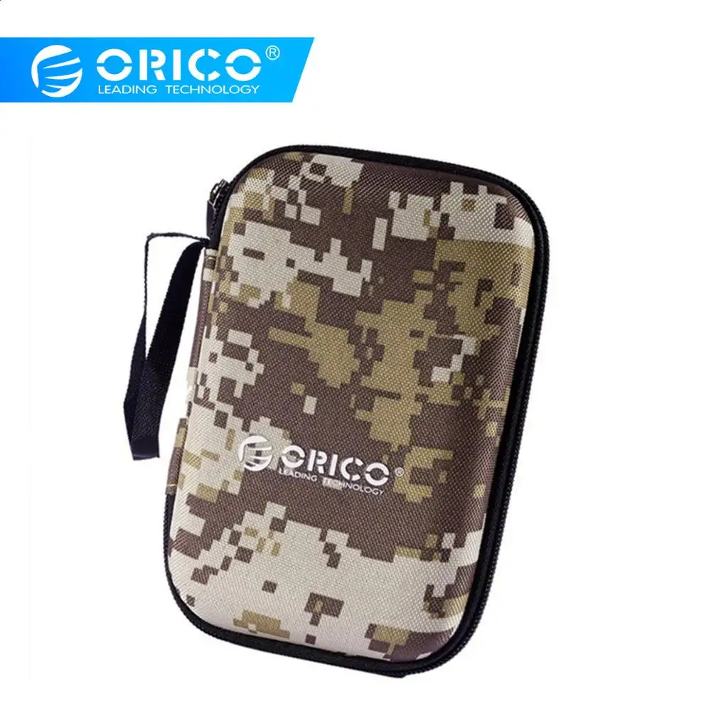 ORICO 2,5 дюймов Защитная сумка для внешнего аккумулятора, жесткий диск 3C аксессуары, портативный защитный чехол, Сумка с армейскими цветами